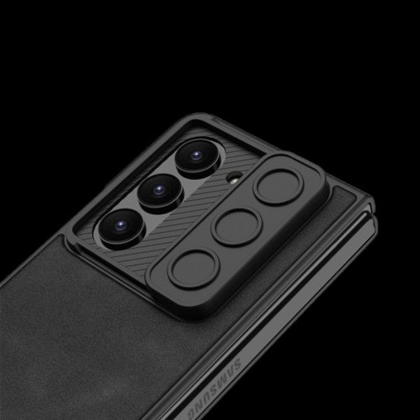 Galaxy Z Fold 5 – Leather Glass Slide Cover & Case