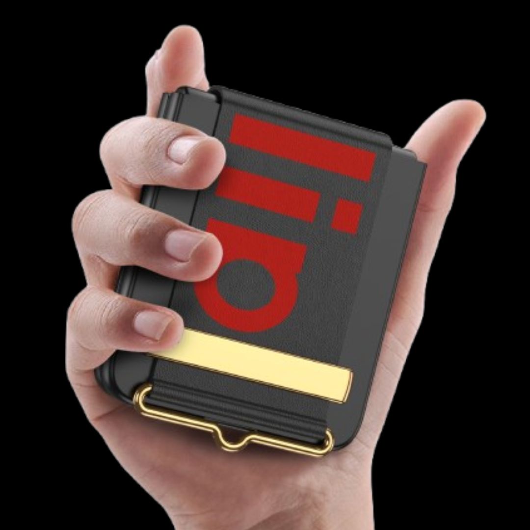 Galaxy Z Flip 5 – Thin PC with Wristband & Glass Cover & Case