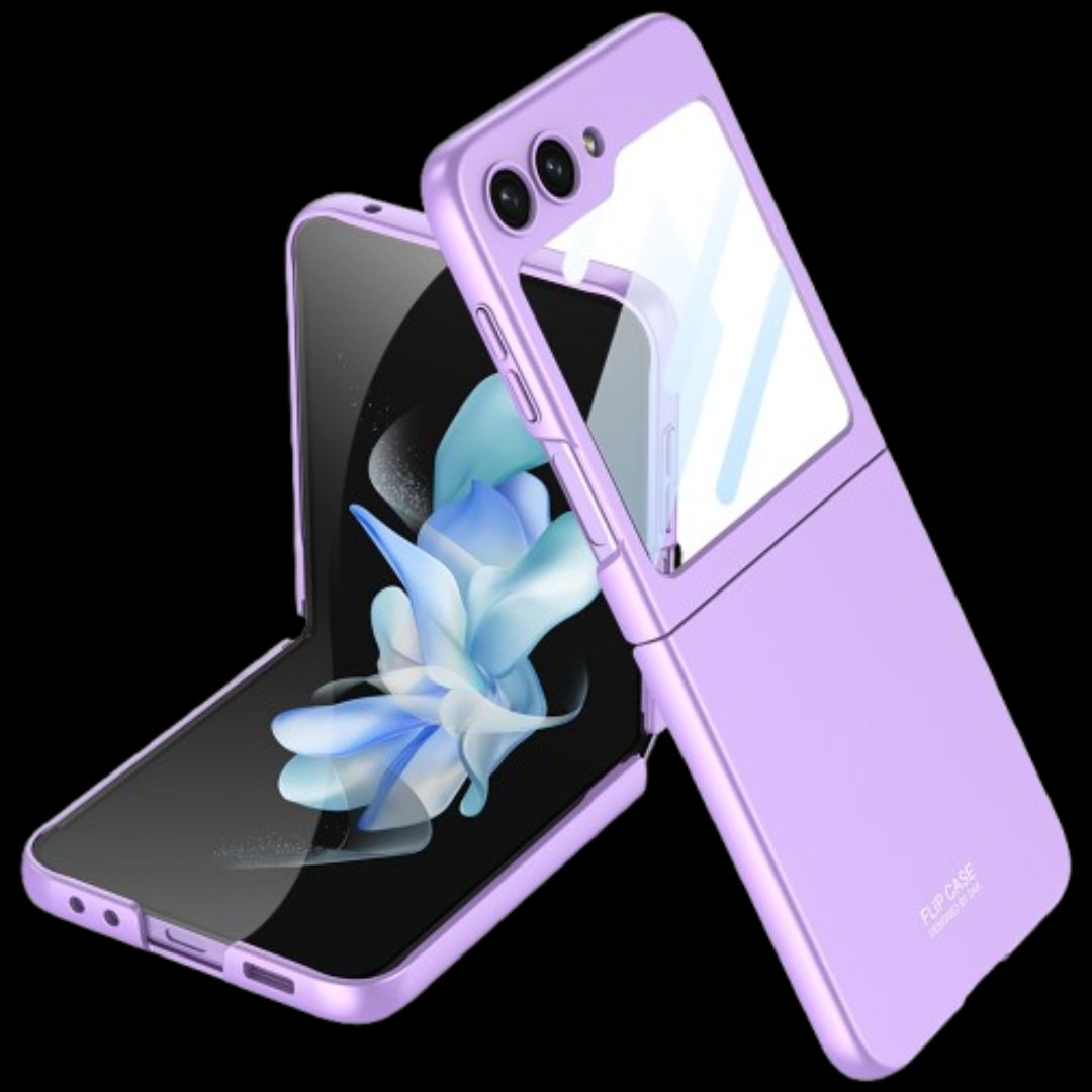 Galaxy Z Flip 6 – Ultra-Thin PC + Glass Cover & Case