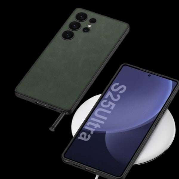 Samsung Galaxy S25 / Ultra– Matte Leather Ultra Thin Cover & Case