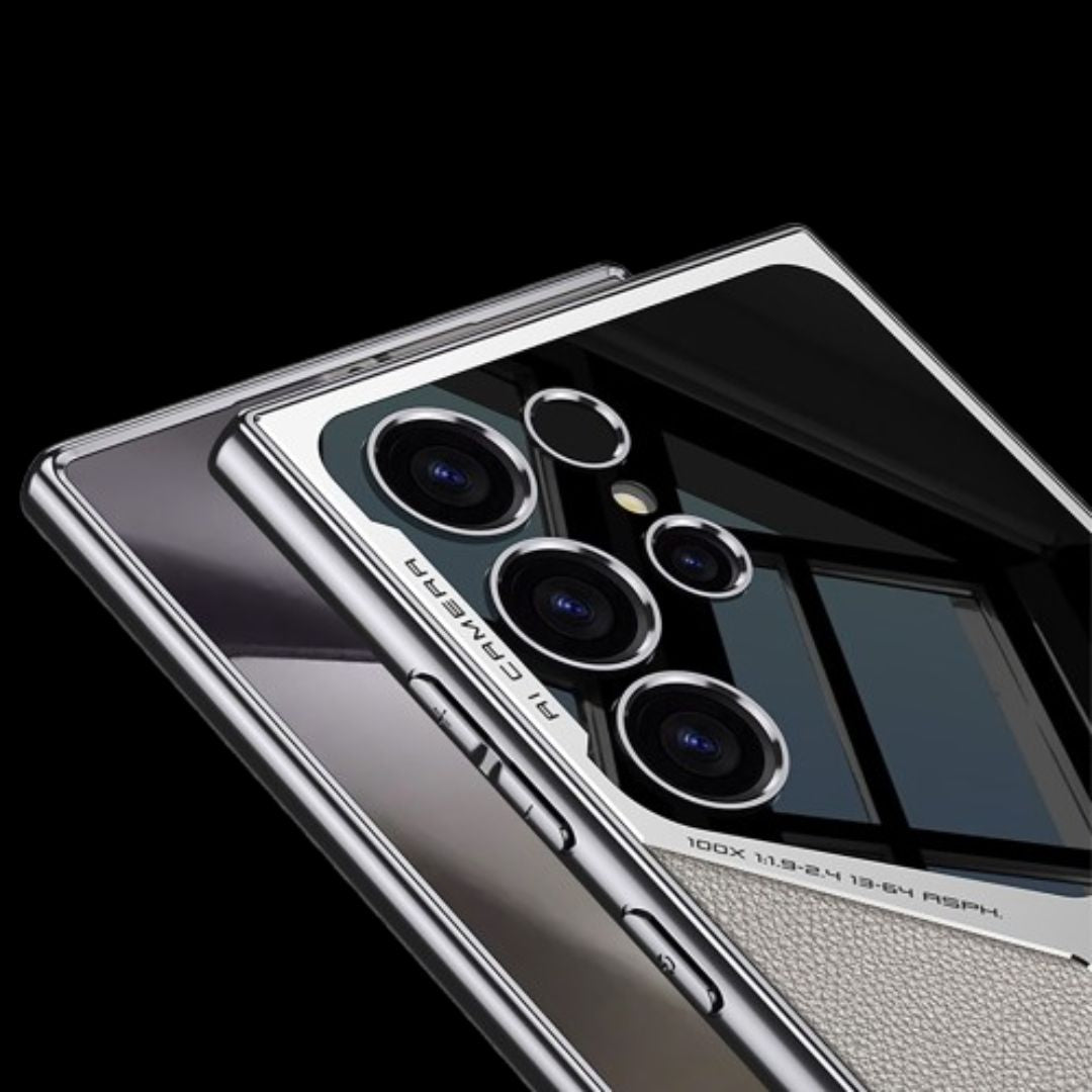 Samsung S24 Ultra Case – Electroplated PU Leather Cover & Case