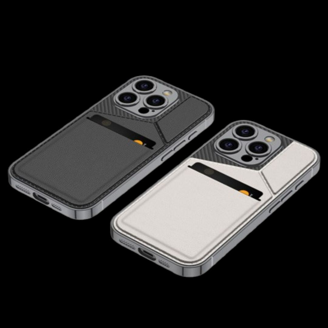 Apple iPhone 16 / Plus / Pro / Pro Max – Leather Card Slot Cover & Case