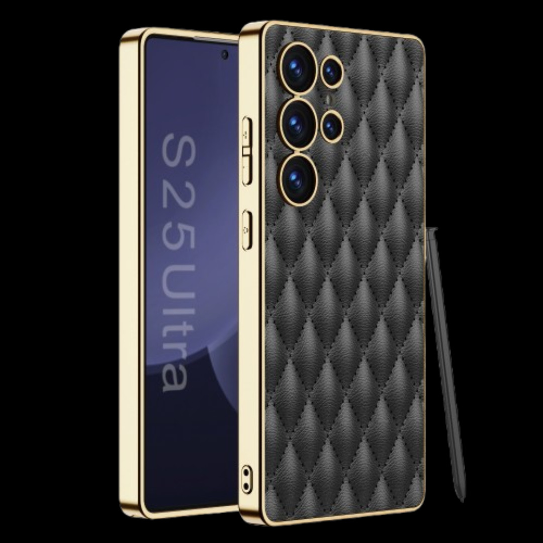Samsung Galaxy S25 / Ultra– Leather Puff Design Cover & Case