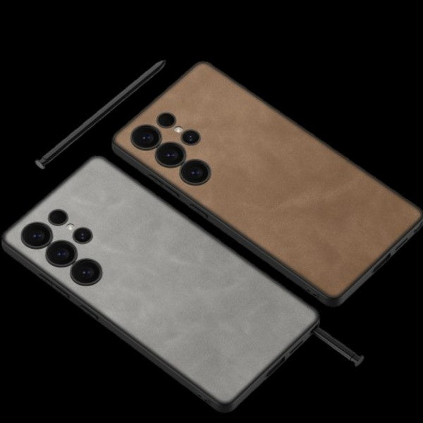 Samsung Galaxy S25 / Ultra– Matte Leather Ultra Thin Cover & Case