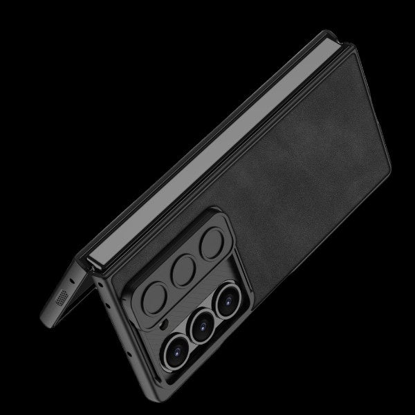 Galaxy Z Fold 6 – Leather Glass Slide Cover & Case