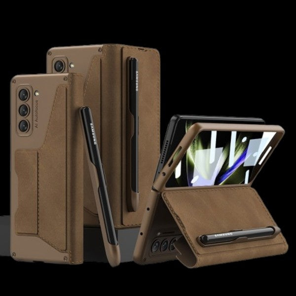 Galaxy Z Fold 5 – Sheath Armor with Pen Slot Cover & Case