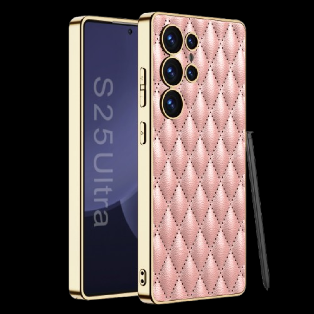 Samsung Galaxy S25 / Ultra– Leather Puff Design Cover & Case