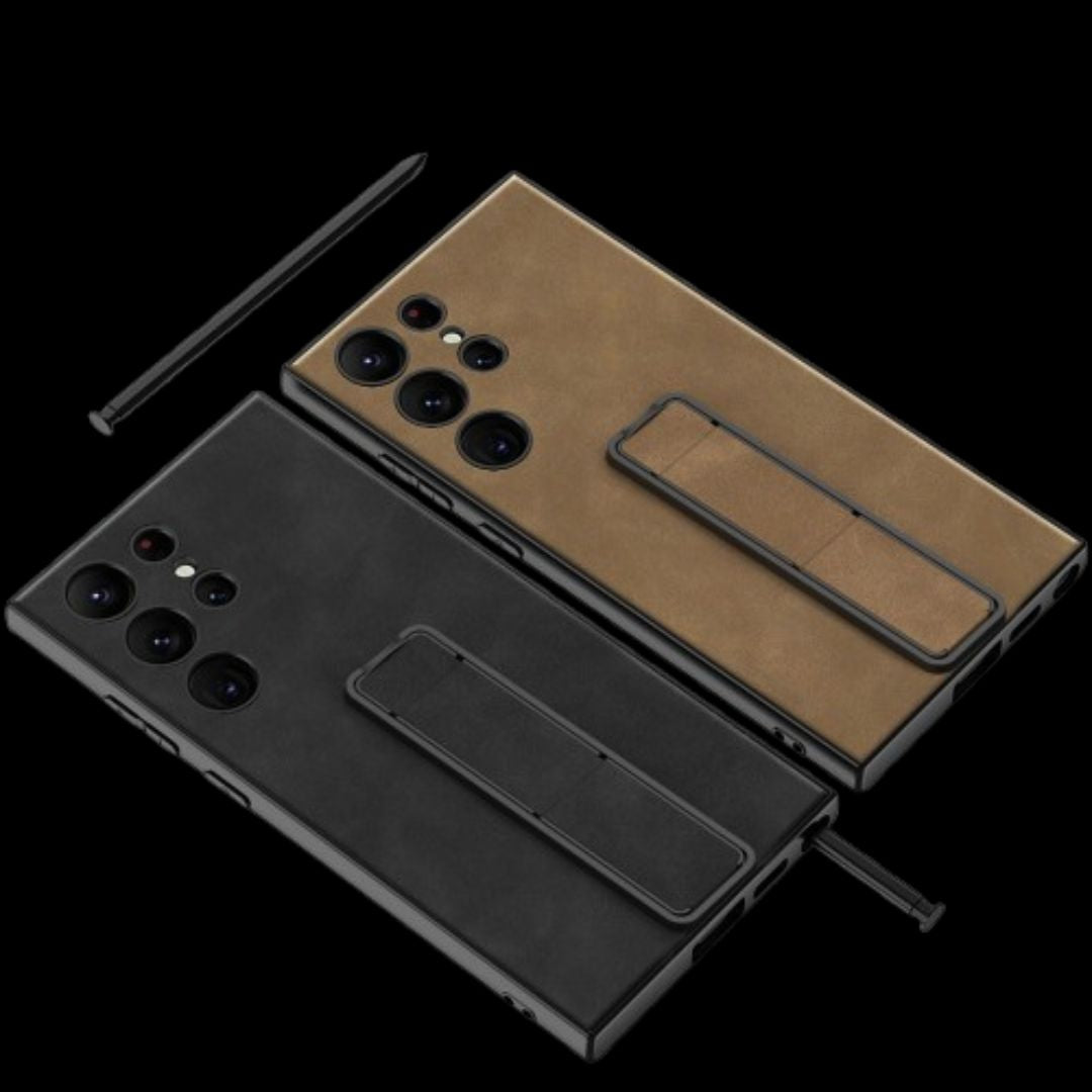 Samsung S24 / Ultra– Matte PU Leather Cover & Case