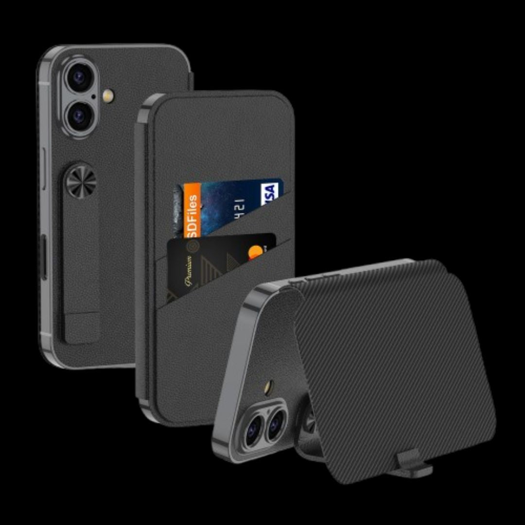 Apple iPhone 16 / Plus / Pro / Pro Max – Sheath Card Holder Cover & Case