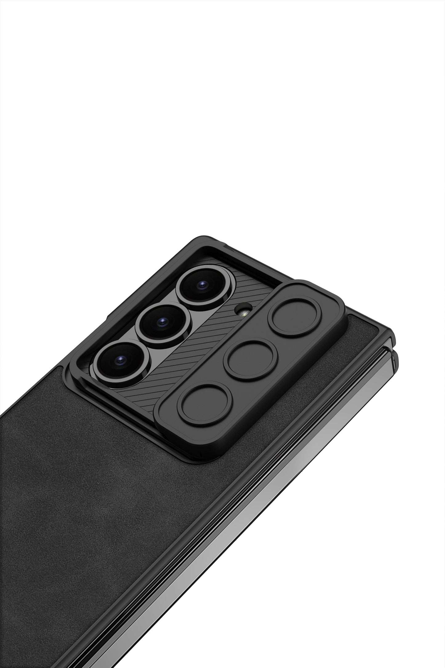 Galaxy Z Fold 6 – Leather Glass Slide Cover & Case