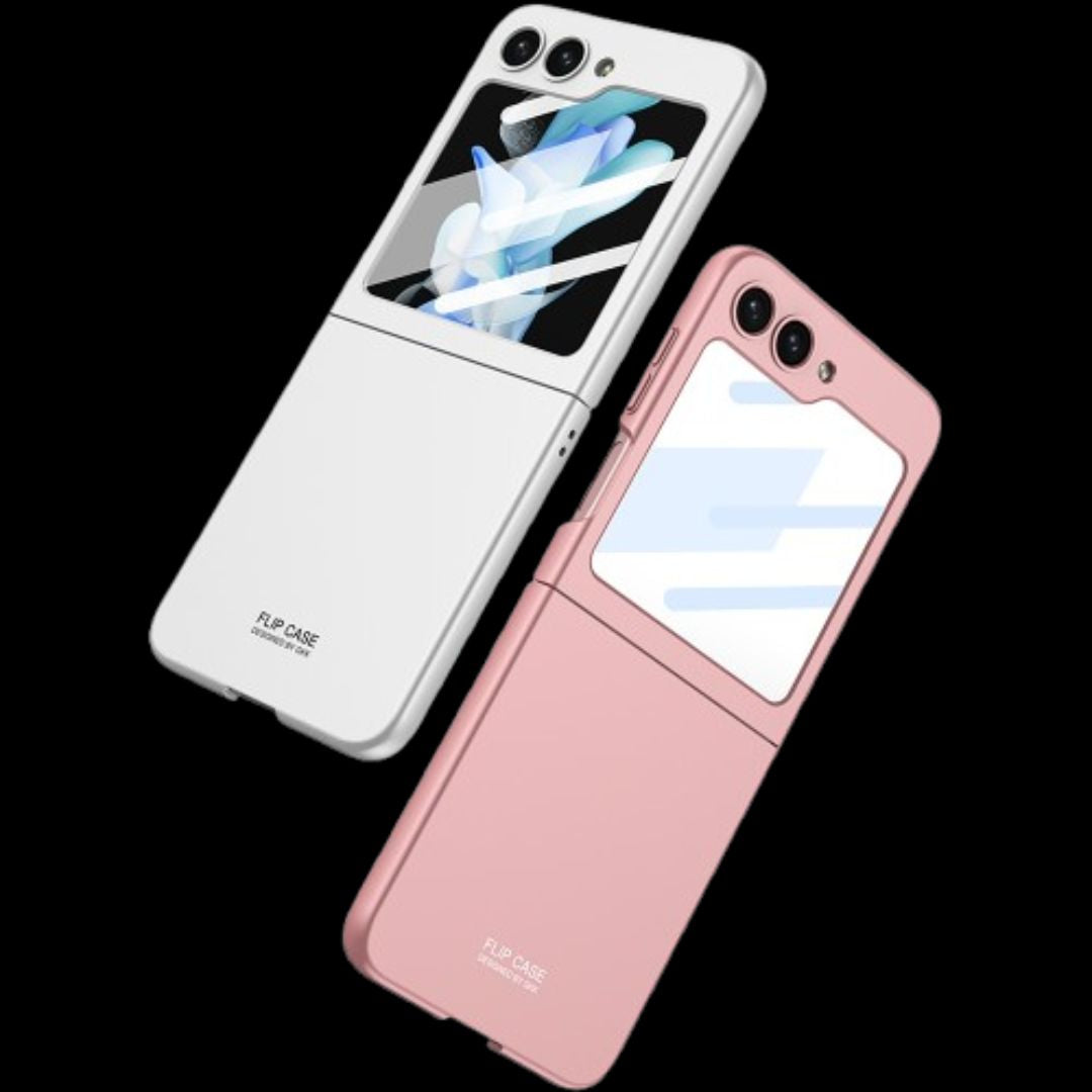Galaxy Z Flip 6 – Ultra-Thin PC + Glass Cover & Case