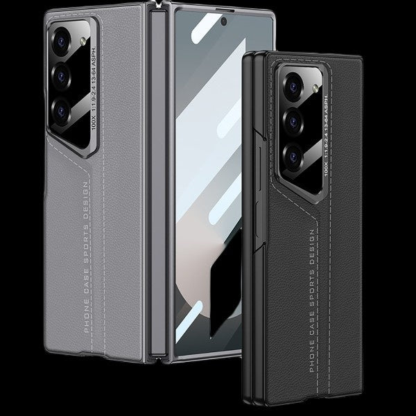 Galaxy Z Fold 6 – Ultra-Thin Blade PU Leather Cover & Case