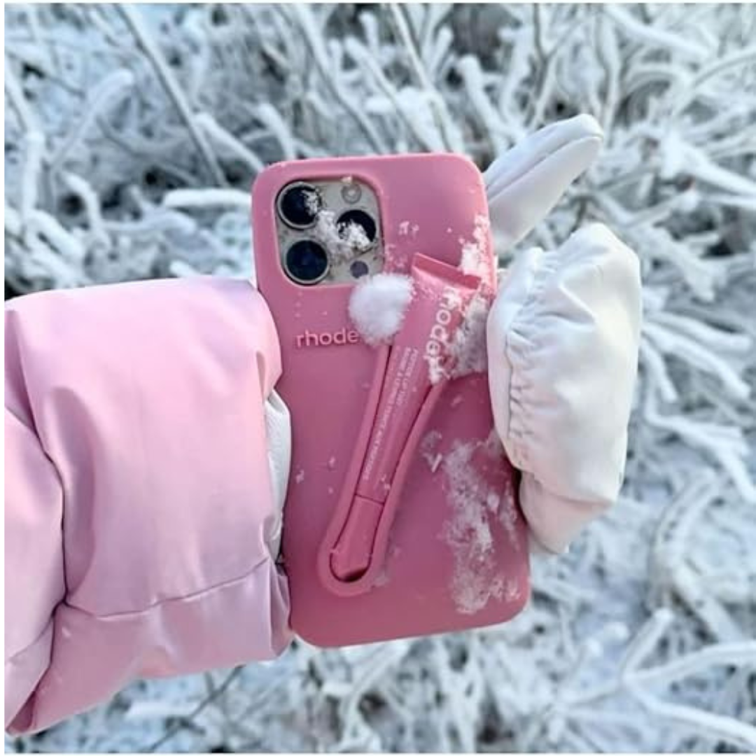 Apple iPhone 14 Pro Max – Silicone Phone Cover with Built-in Lip Tint Holder