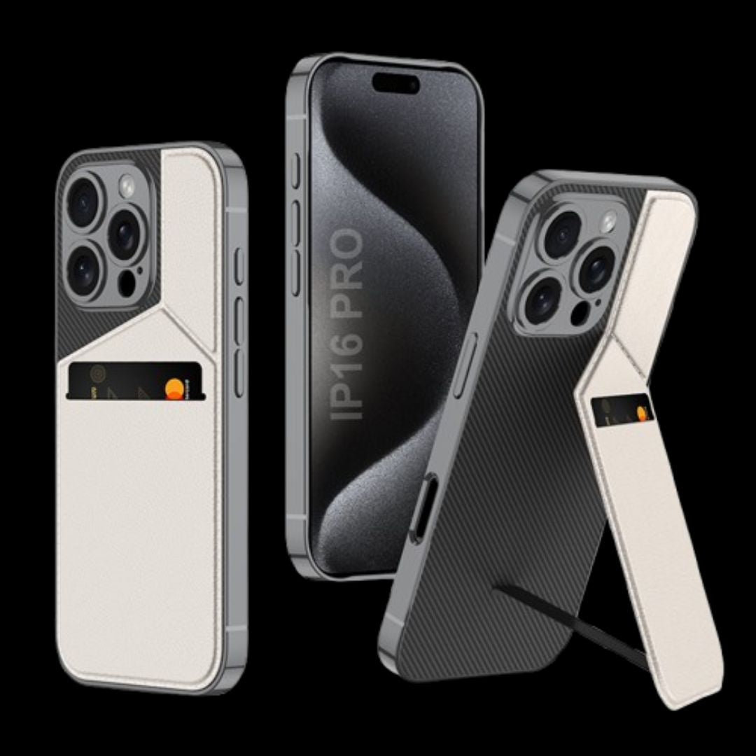 Apple iPhone 16 / Plus / Pro / Pro Max – Leather Card Slot Cover & Case
