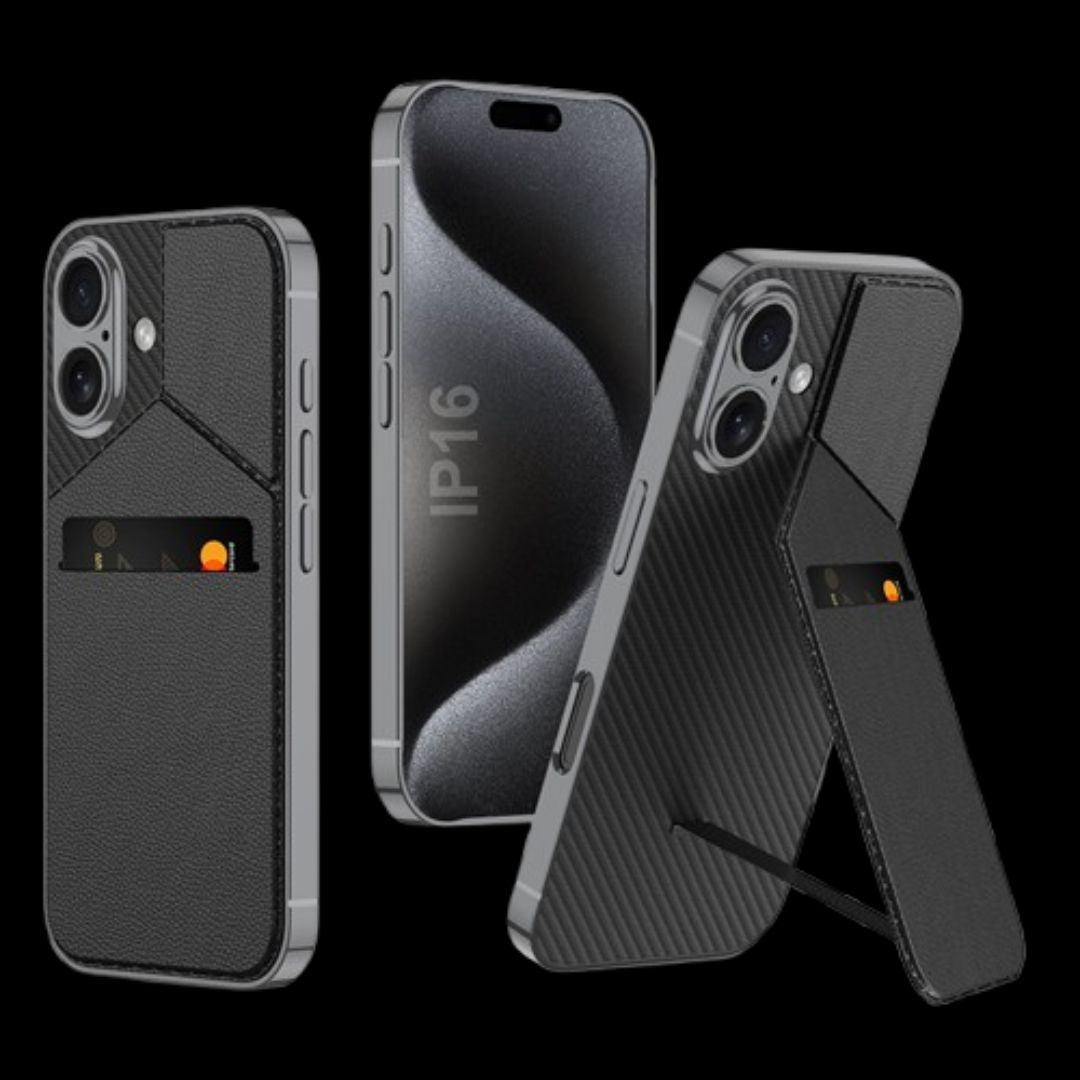 Apple iPhone 16 / Plus / Pro / Pro Max – Leather Card Slot Cover & Case