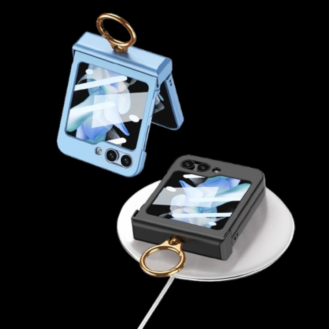 Galaxy Z Flip 5 – Hinge Box Ring Cover & Case