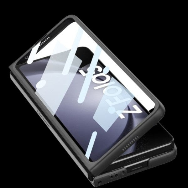 Galaxy Z Fold 5 – Leather Glass Slide Cover & Case