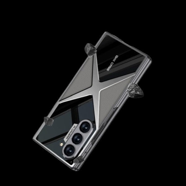 Galaxy Z Fold 6 – Electroplated PU Leather Cover & Case