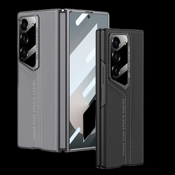 Galaxy Z Fold 6 – Ultra-Thin Blade PU Leather Cover & Case