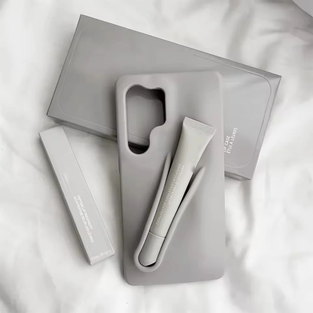 Samsung Galaxy S23 Ultra – Silicone Phone Cover with Built-in Lip Tint Holder