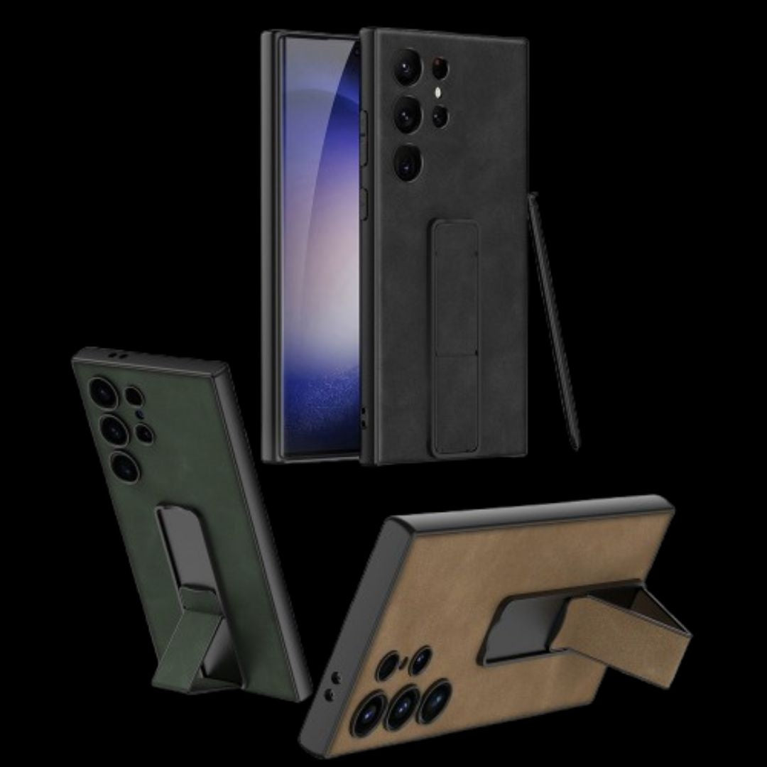 Samsung S24 / Ultra– Matte PU Leather Cover & Case