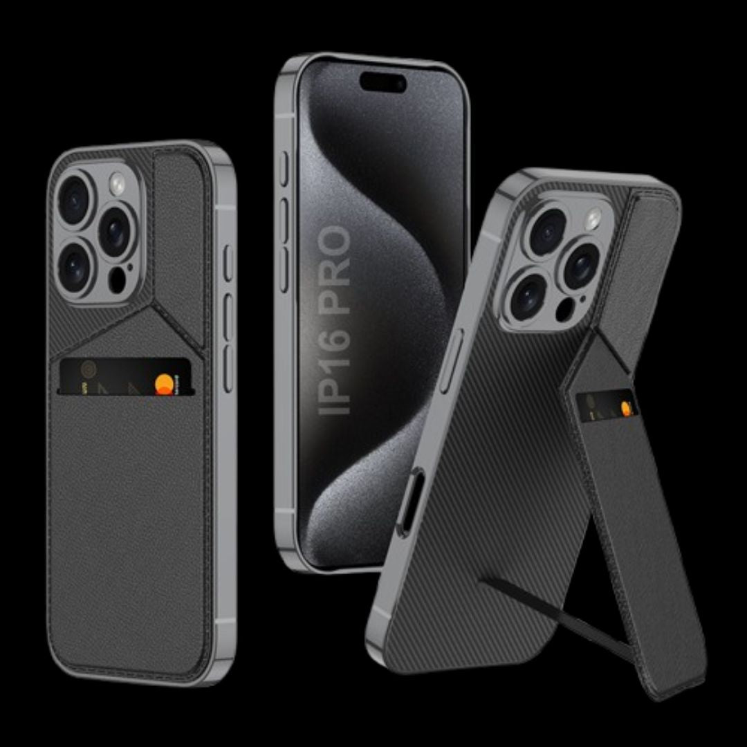 Apple iPhone 16 / Plus / Pro / Pro Max – Leather Card Slot Cover & Case