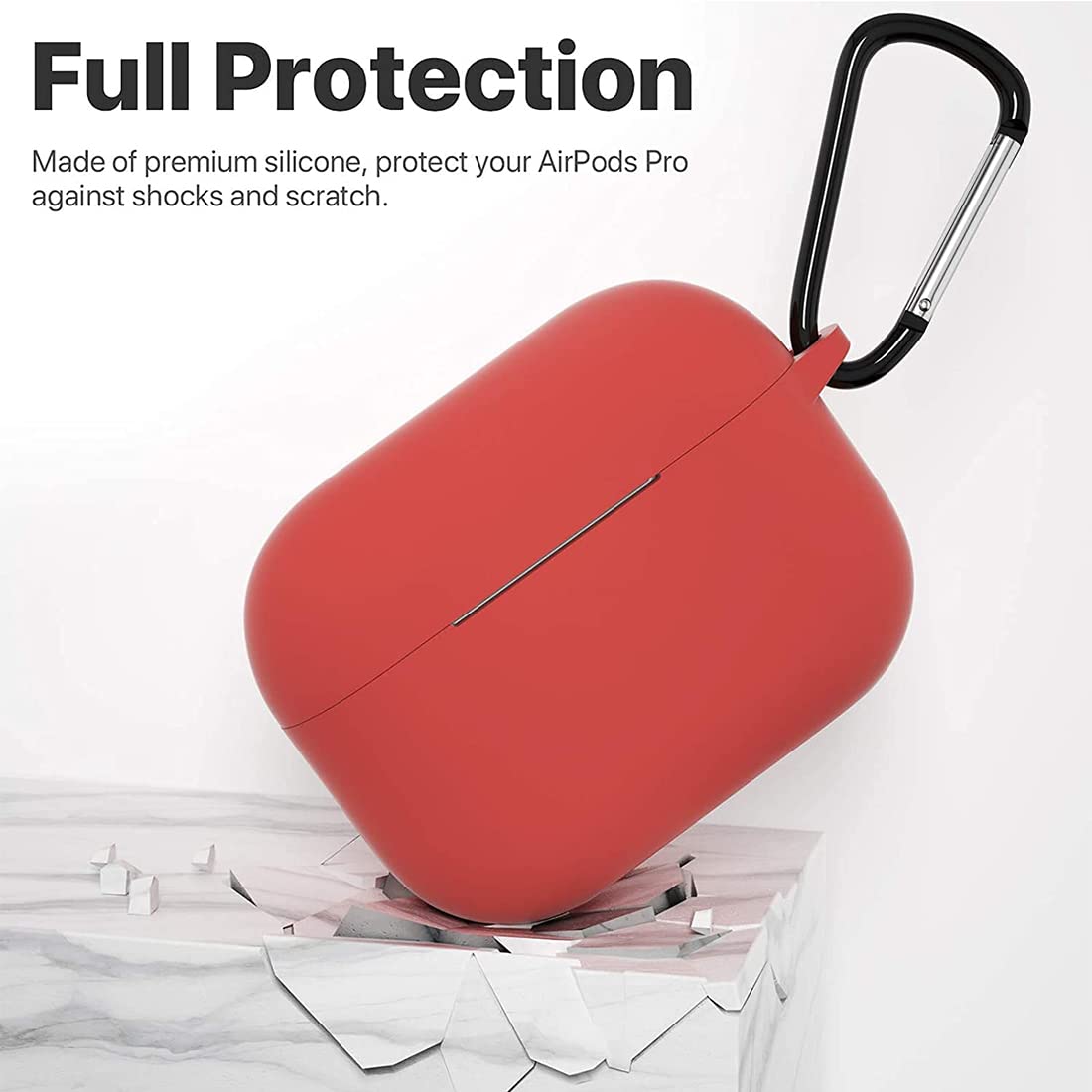 Silicone Airpods Case With Key Chain