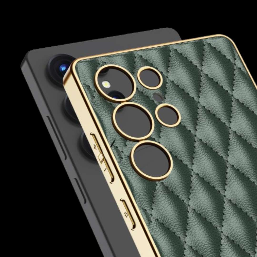 Samsung Galaxy S25 / Ultra– Leather Puff Design Cover & Case