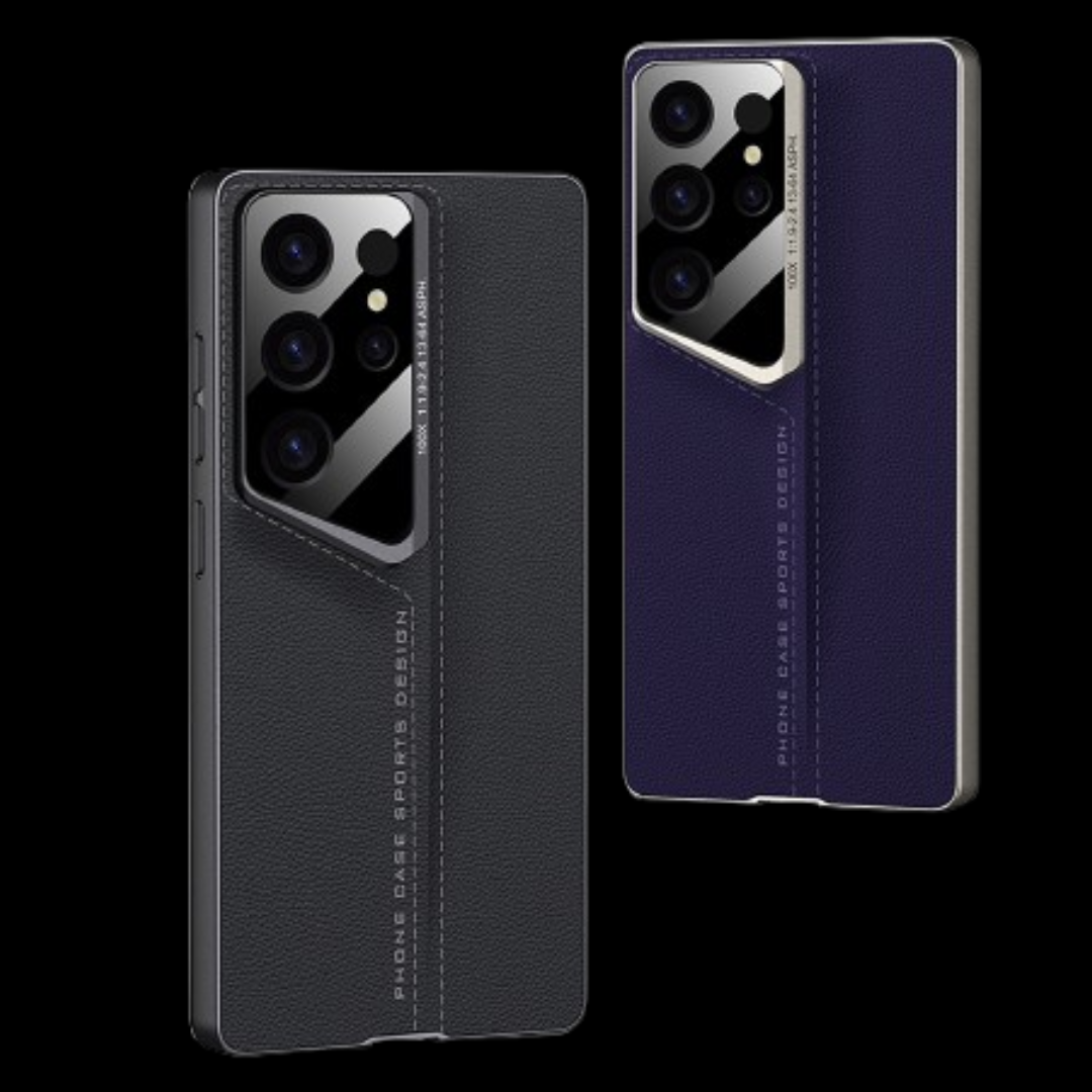 Samsung Galaxy S25 Ultra – Leather Blade Slim Hard Back Cover & Case