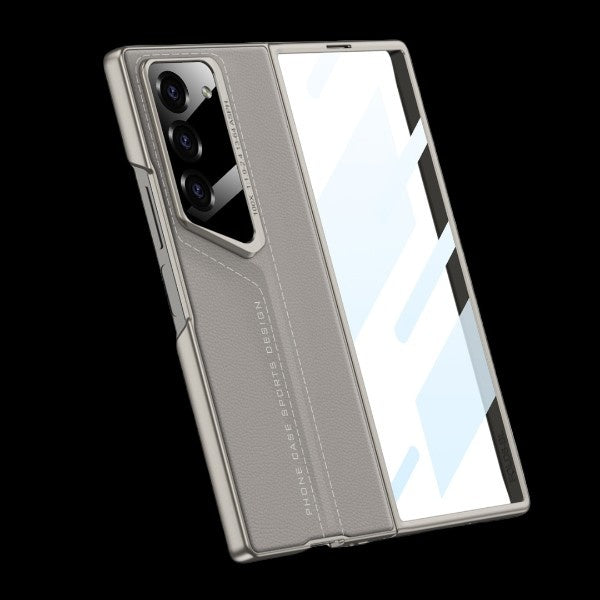 Galaxy Z Fold 6 – Ultra-Thin Blade PU Leather Cover & Case