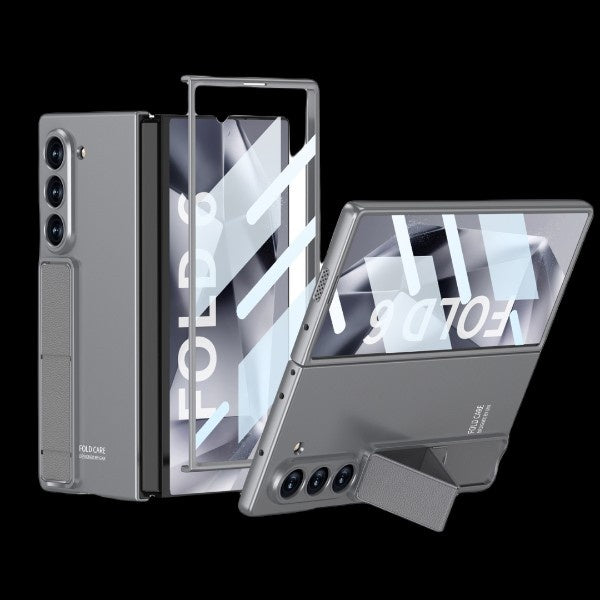 Galaxy Z Fold 6 – Ultra Thin with Kickstand and Glass Cover & Case
