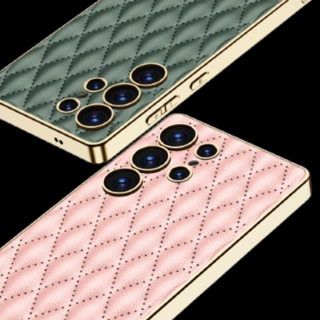 Samsung Galaxy S25 / Ultra– Leather Puff Design Cover & Case