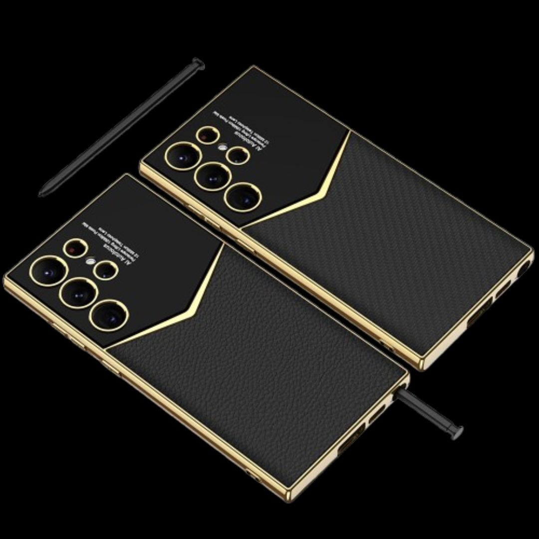 Samsung S24 / Ultra Cover – Electroplated Leather Cover & Case