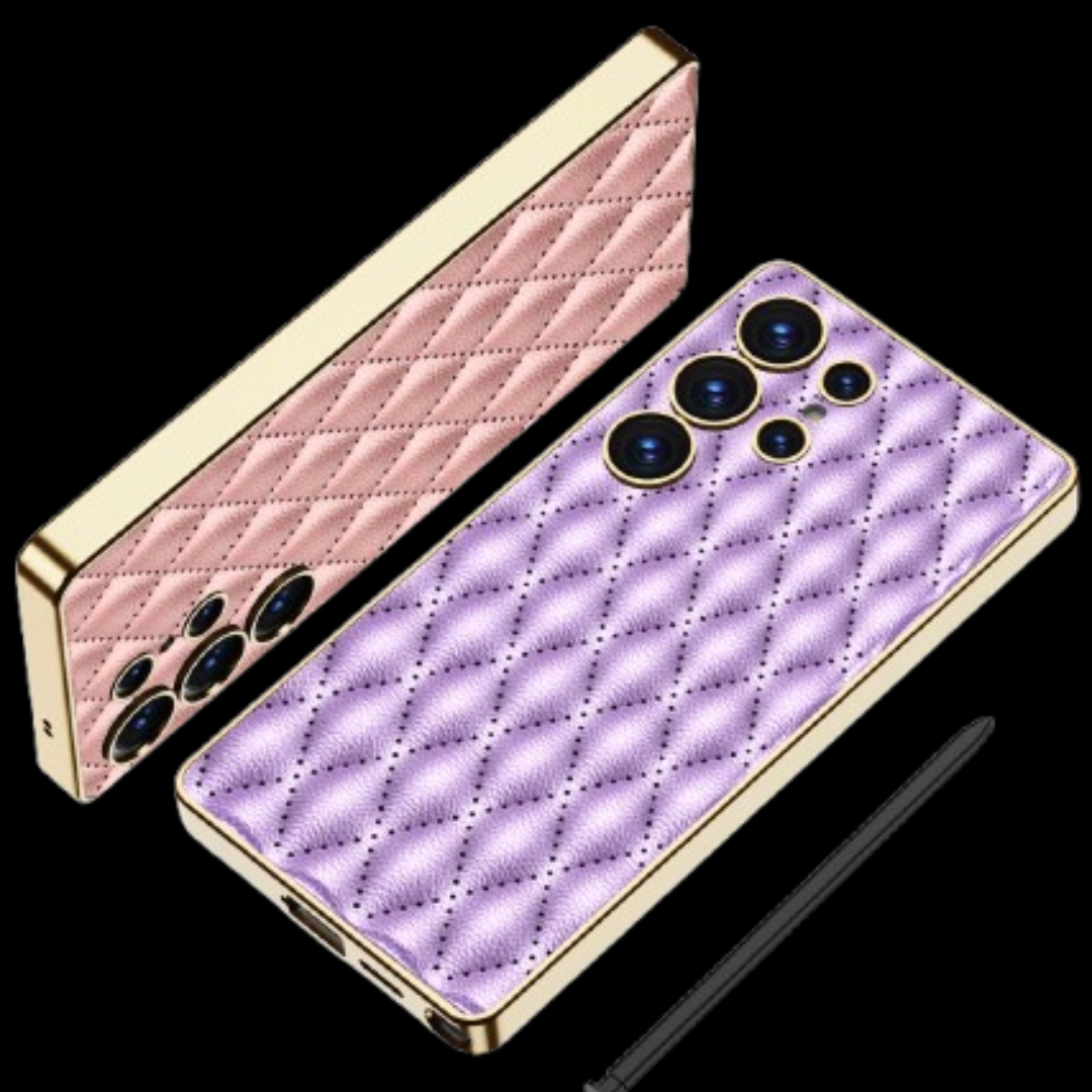 Samsung Galaxy S25 / Ultra– Leather Puff Design Cover & Case