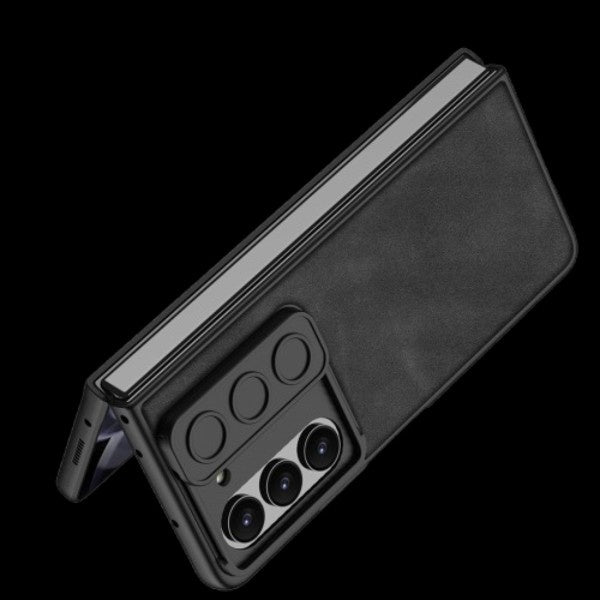 Galaxy Z Fold 5 – Leather Glass Slide Cover & Case