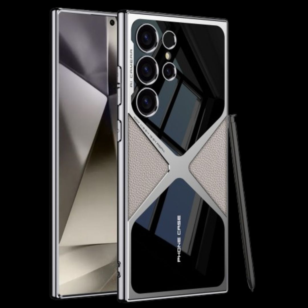 Samsung S24 Ultra Case – Electroplated PU Leather Cover & Case
