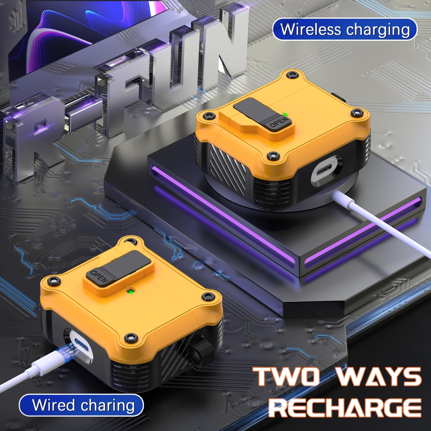 Security Lock Wireless Charging - Protective Airpods Case