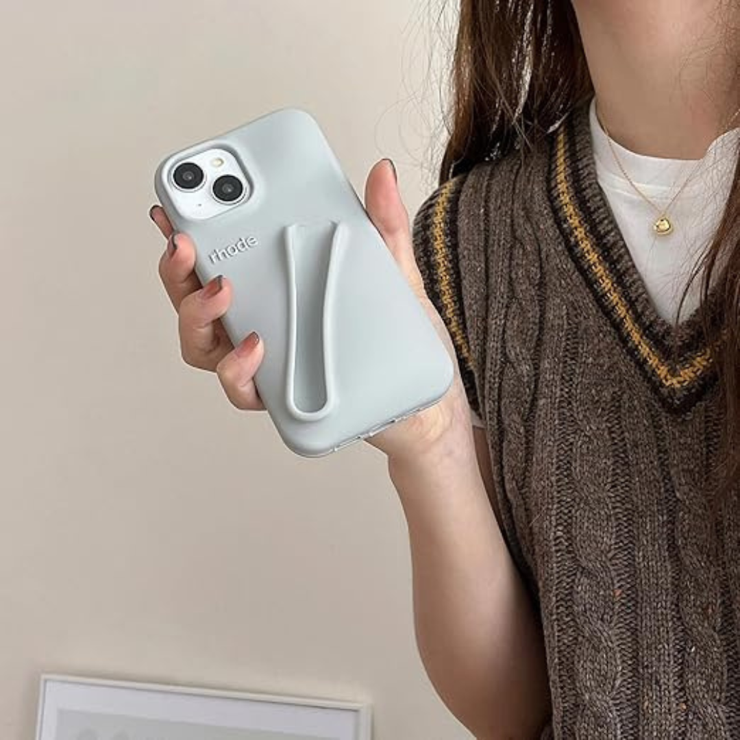 Apple iPhone 14 – Silicone Phone Cover with Built-in Lip Tint Holder