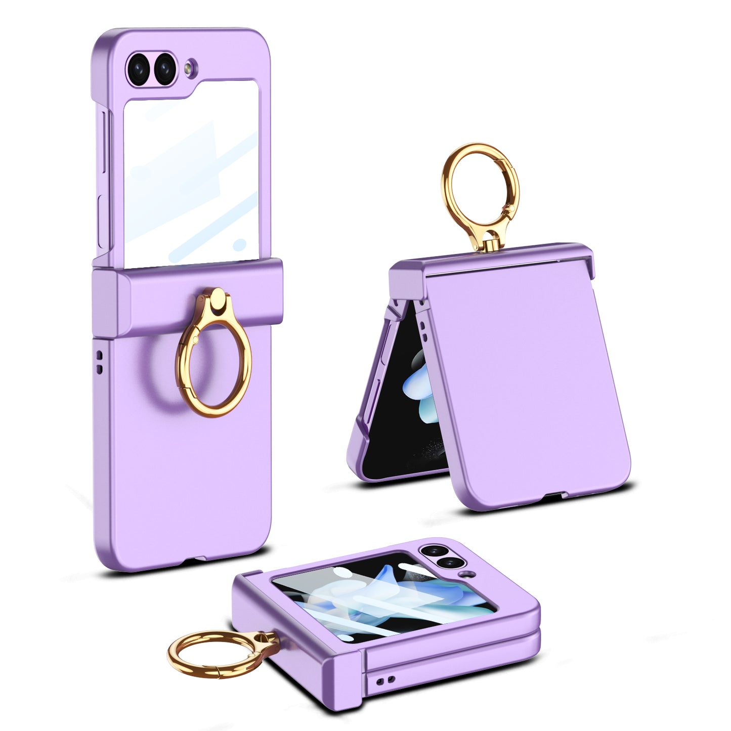 Galaxy Z Flip 5 – Hinge Box Ring Cover & Case