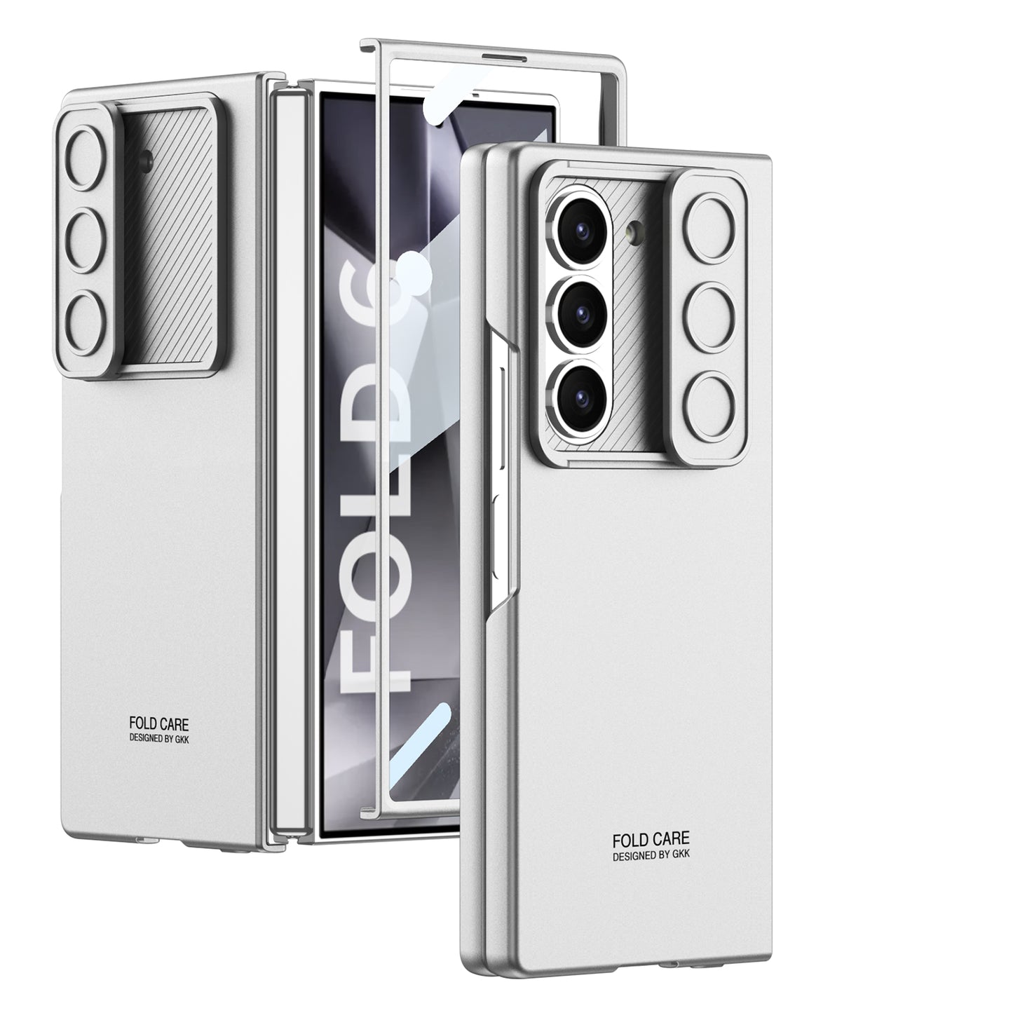 Galaxy Z Fold 6 – Thin PC + Glass + Slide Cover & Case
