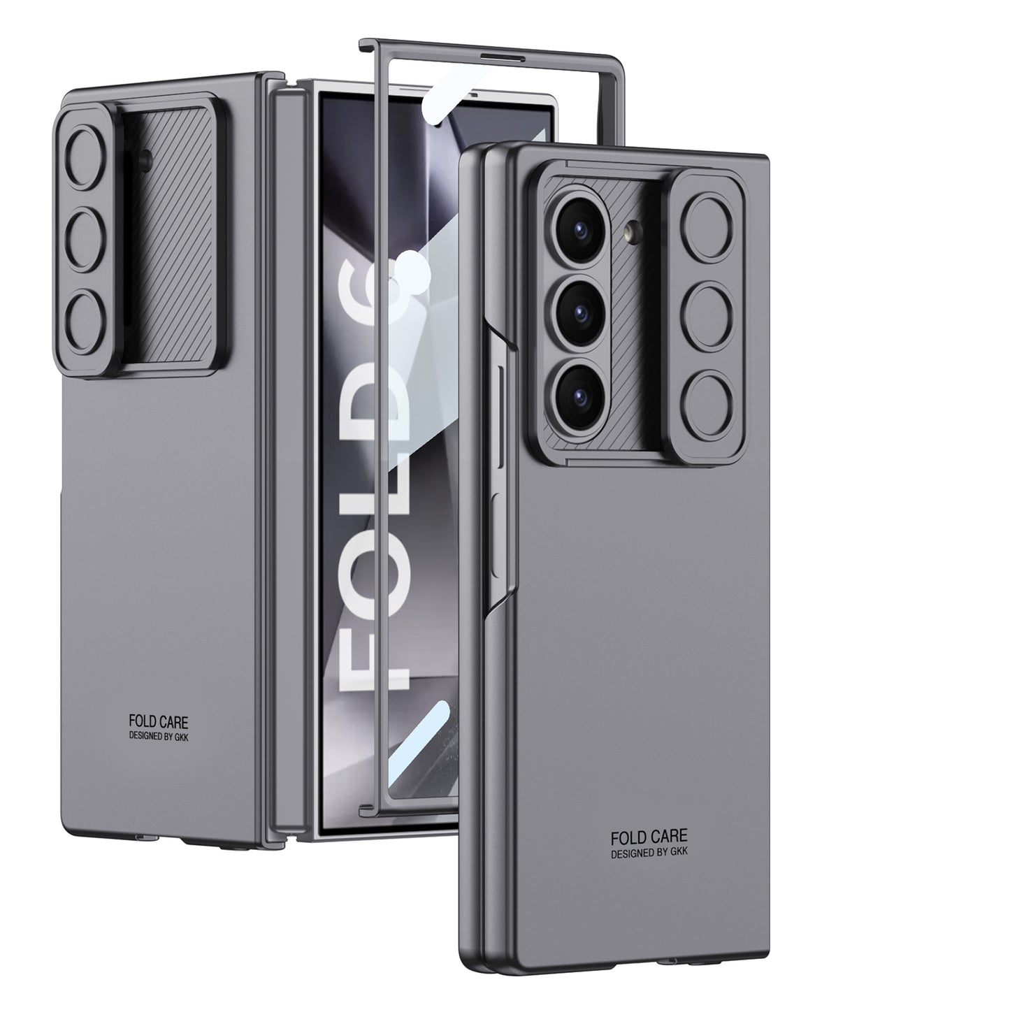 Galaxy Z Fold 6 – Thin PC + Glass + Slide Cover & Case