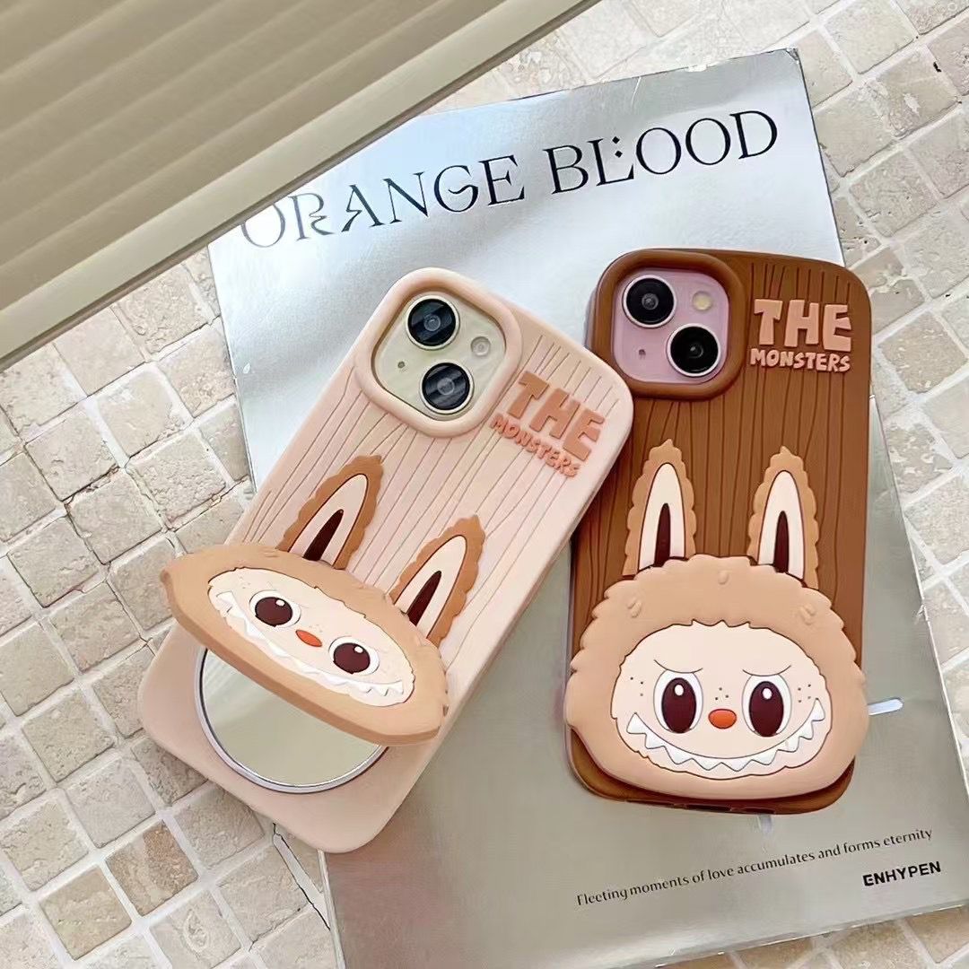 Apple iPhone 16 / Pro / Pro Max - Cute Labubu Mirror Case THE MONSTERS Edition