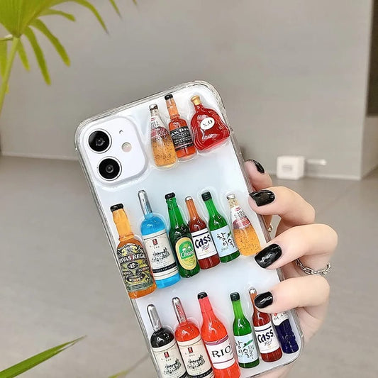 Apple iPhone Case / Cover Cute 3D Mini Bottle Design, Protective case