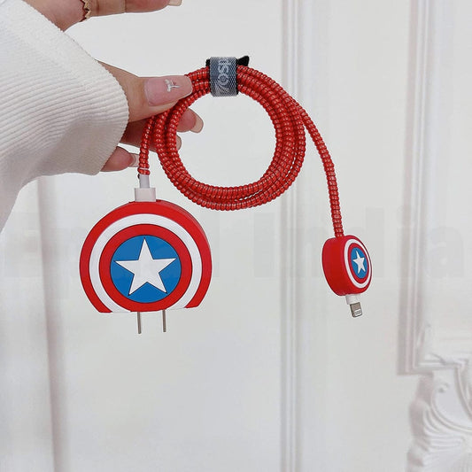 Captain America Shield - iPhone Charging Case