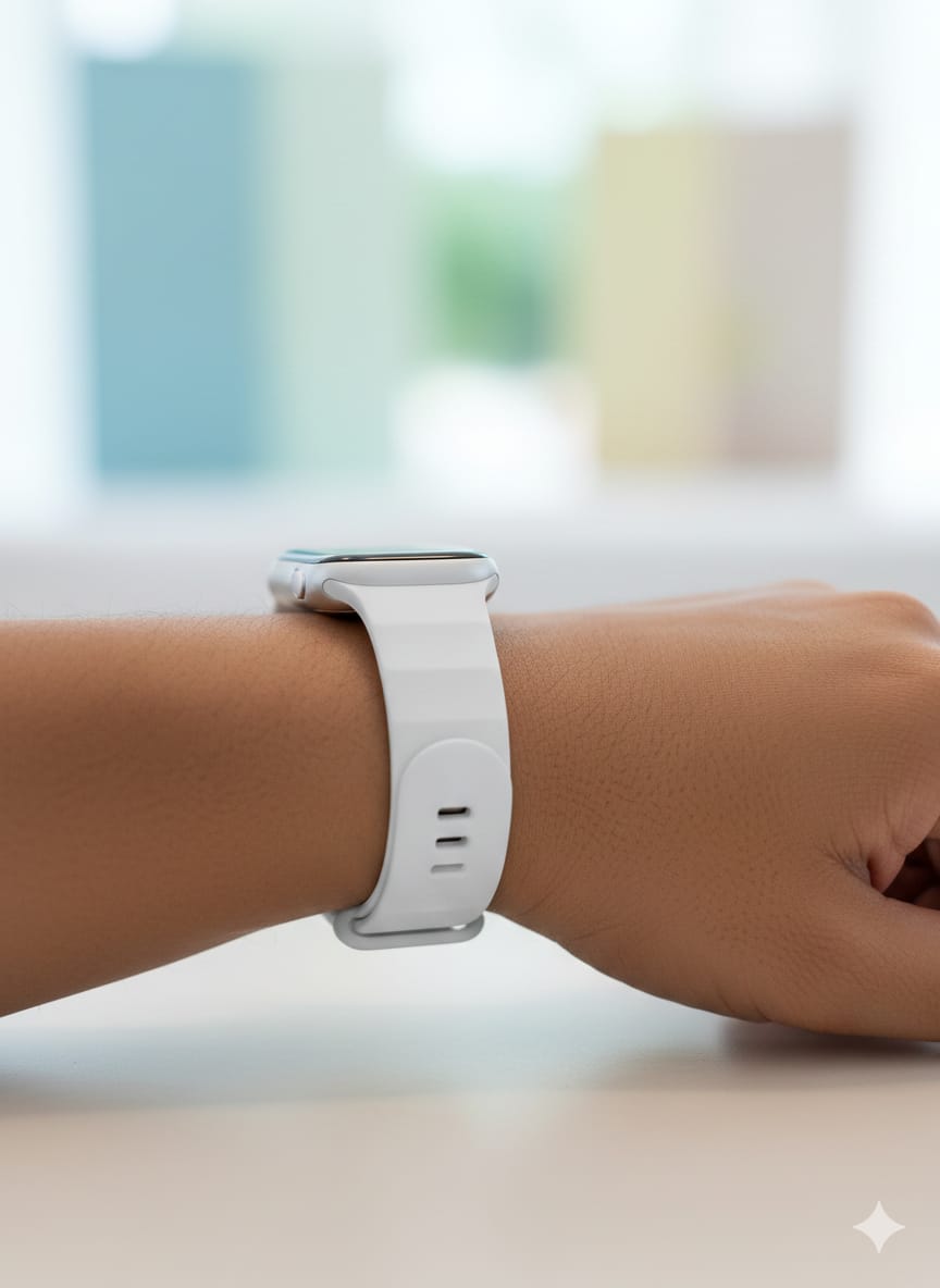Ribbed Silicone Wave Band – For Apple Watch