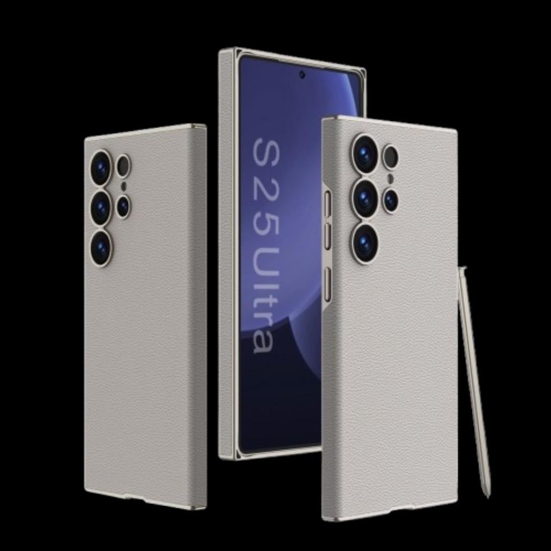 Samsung Galaxy S25 Ultra – Ultra Thin Leather Cover & Case