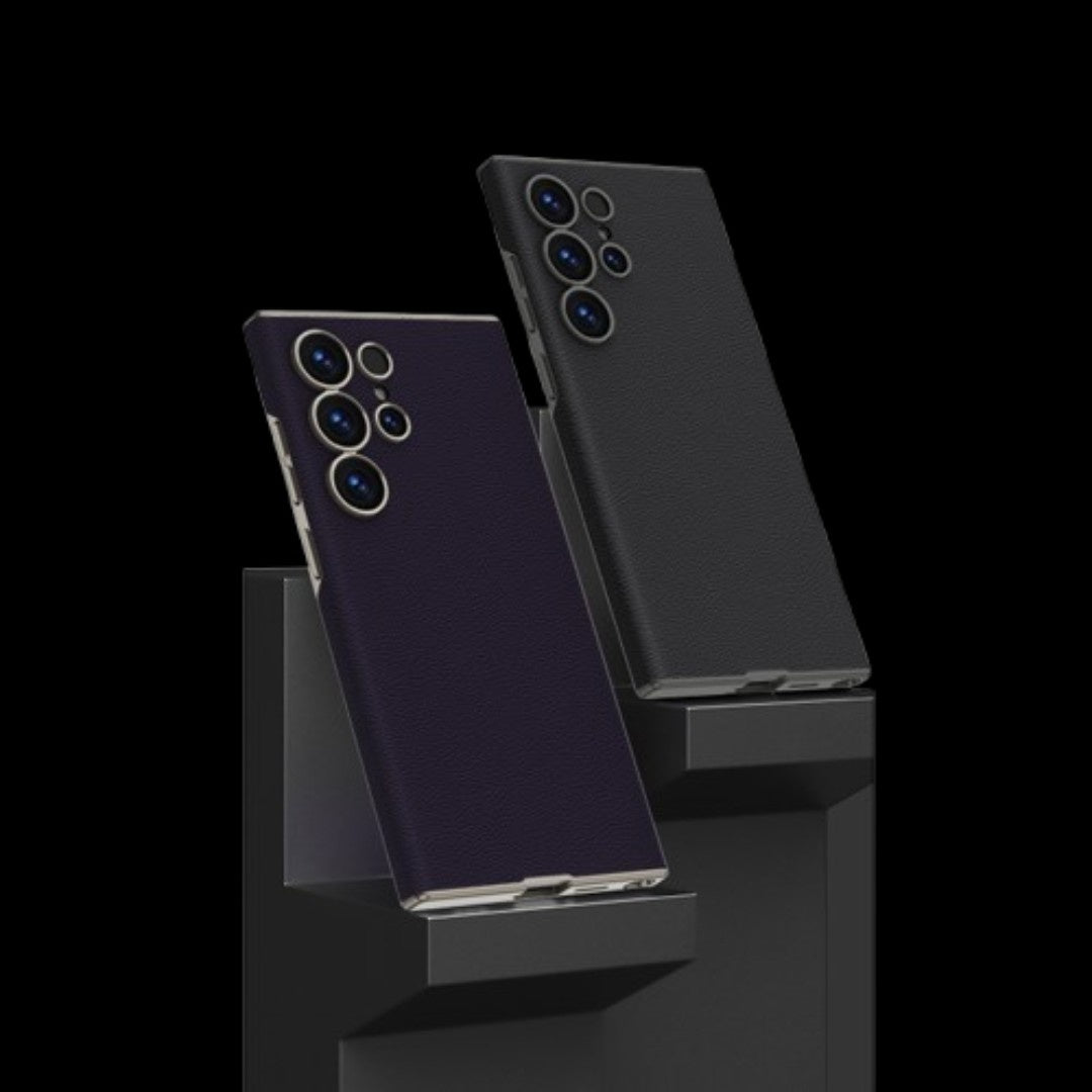 Samsung Galaxy S25 Ultra – Ultra Thin Leather Cover & Case