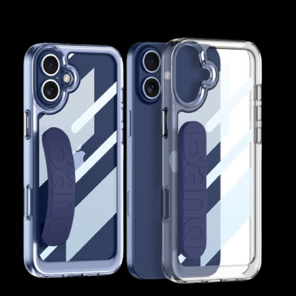 Apple iPhone 16 / Plus / Pro / Pro Max – Transparent with Wrist Band Cover & Case