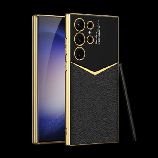 Samsung S24 / Ultra Cover – Electroplated Leather Cover & Case