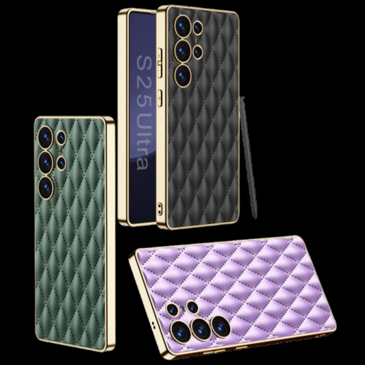 Samsung Galaxy S25 / Ultra– Leather Puff Design Cover & Case